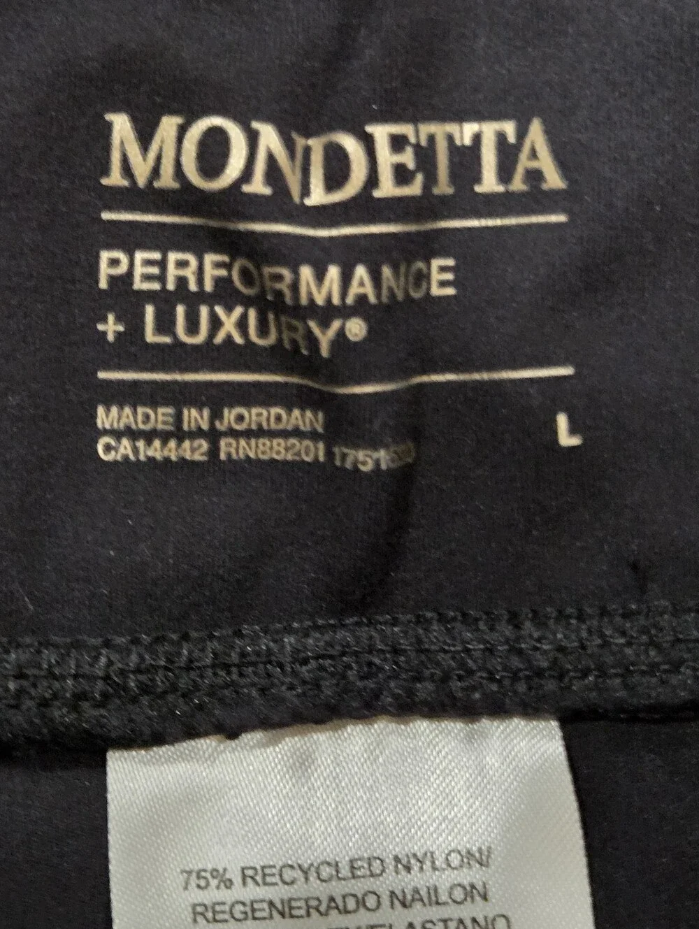 Mondetta Black High-Rise Bike Shorts with Side Pockets